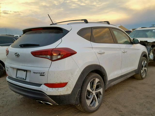 KM8J3CA28GU249884 - 2016 HYUNDAI TUCSON LIM WHITE photo 4