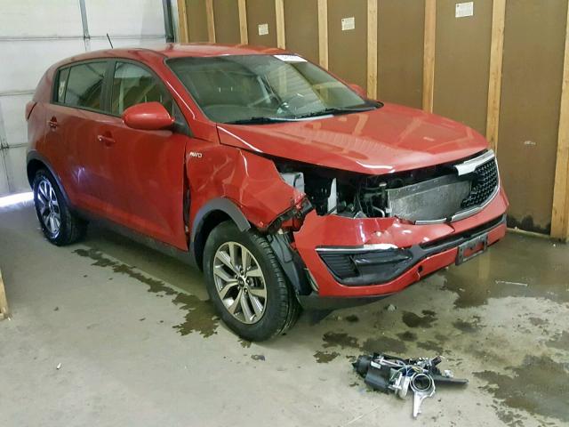 KNDPBCAC4F7769524 - 2015 KIA SPORTAGE L RED photo 1