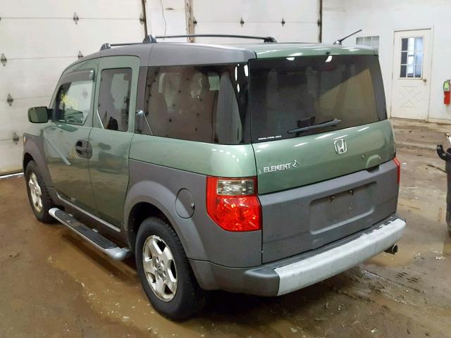 5J6YH28514L024412 - 2004 HONDA ELEMENT EX GREEN photo 3