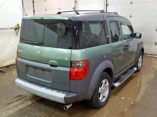 5J6YH28514L024412 - 2004 HONDA ELEMENT EX GREEN photo 4