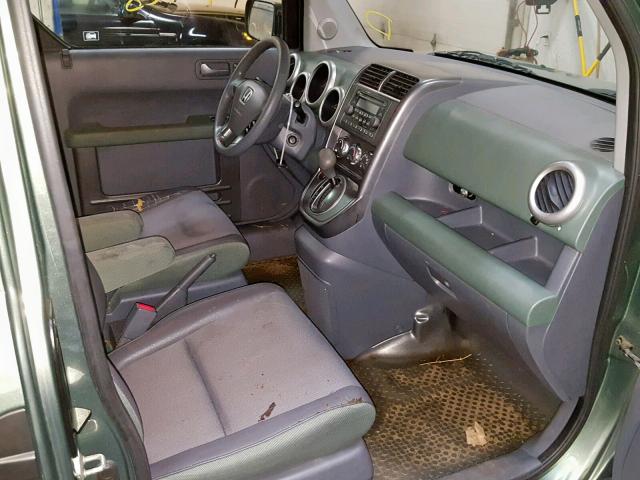 5J6YH28514L024412 - 2004 HONDA ELEMENT EX GREEN photo 5