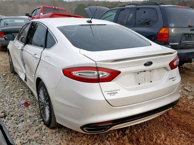 3FA6P0K95DR105548 - 2013 FORD FUSION TIT WHITE photo 3