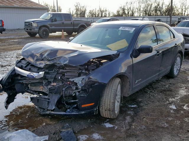 3FADP0L39BR288466 - 2011 FORD FUSION HYB BLACK photo 2