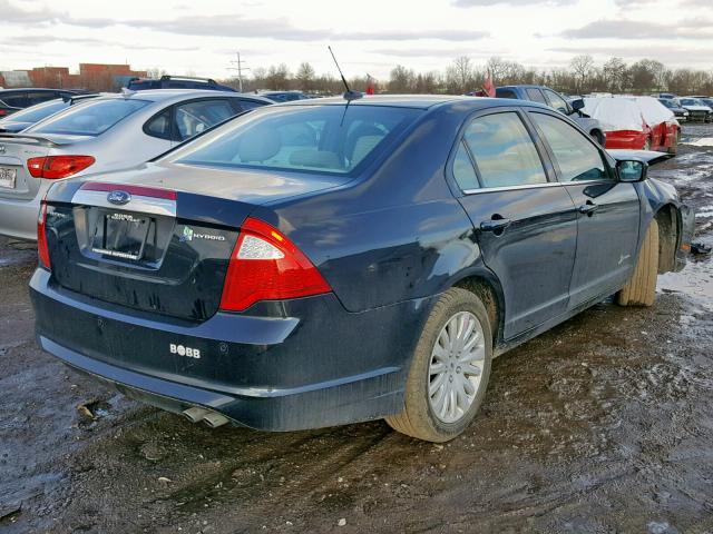 3FADP0L39BR288466 - 2011 FORD FUSION HYB BLACK photo 4