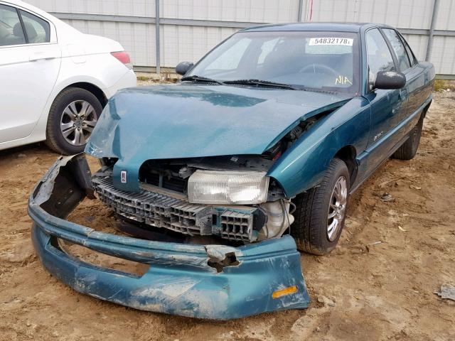 1G3NL52M3TM332621 - 1996 OLDSMOBILE ACHIEVA SL GREEN photo 2