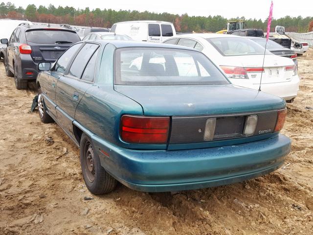 1G3NL52M3TM332621 - 1996 OLDSMOBILE ACHIEVA SL GREEN photo 3