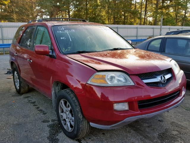 2HNYD18675H536236 - 2005 ACURA MDX TOURIN RED photo 1