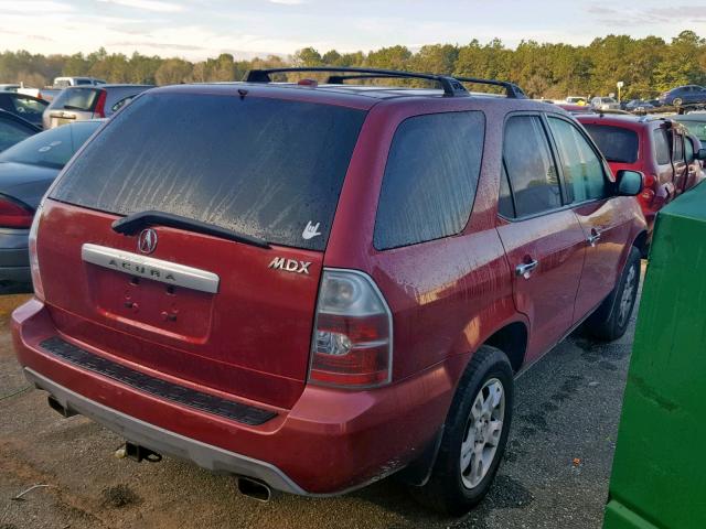 2HNYD18675H536236 - 2005 ACURA MDX TOURIN RED photo 4