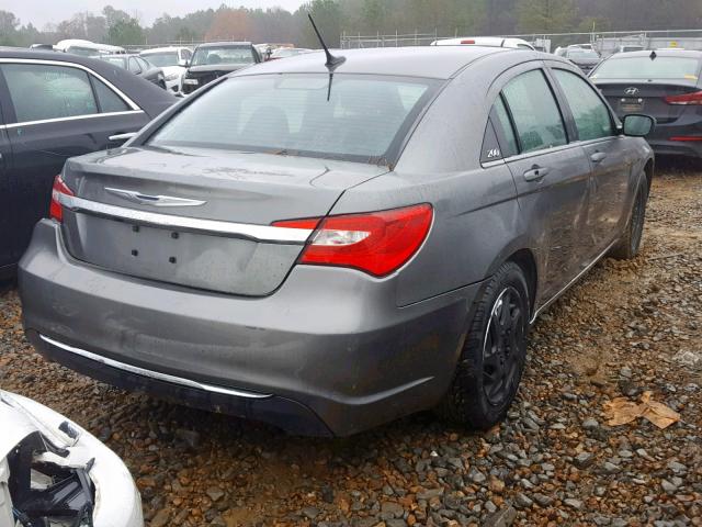 1C3CCBAB9CN226131 - 2012 CHRYSLER 200 LX GRAY photo 4