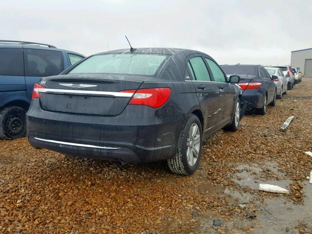 1C3CCBAB2DN671165 - 2013 CHRYSLER 200 LX BLACK photo 4