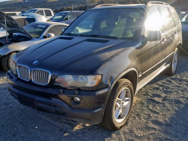 5UXFB33503LH45610 - 2003 BMW X5 4.4I BLACK photo 2