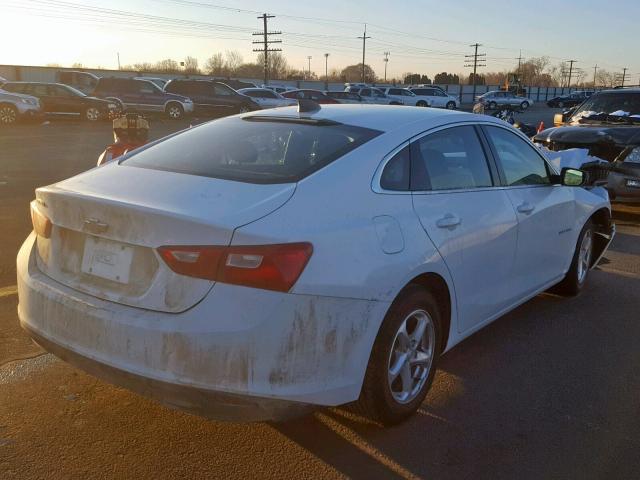 1G1ZB5ST4JF222490 - 2018 CHEVROLET MALIBU LS WHITE photo 4