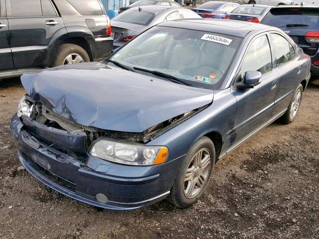 YV1RS592682675249 - 2008 VOLVO S60 2.5T BLUE photo 2