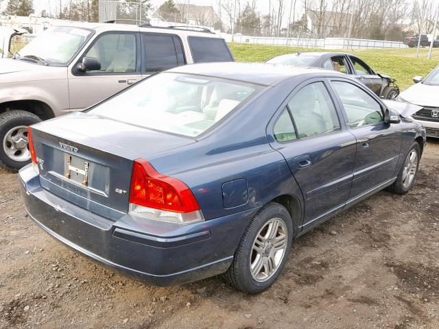 YV1RS592682675249 - 2008 VOLVO S60 2.5T BLUE photo 4