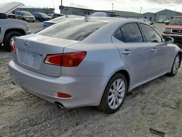 JTHBK262195102204 - 2009 LEXUS IS 250 SILVER photo 4