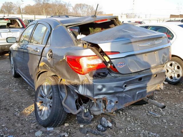 1C3CCBAB7CN152417 - 2012 CHRYSLER 200 LX GRAY photo 3