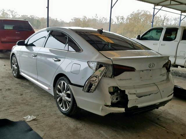 5NPE34AB2FH254518 - 2015 HYUNDAI SONATA SPO WHITE photo 3