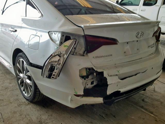 5NPE34AB2FH254518 - 2015 HYUNDAI SONATA SPO WHITE photo 9