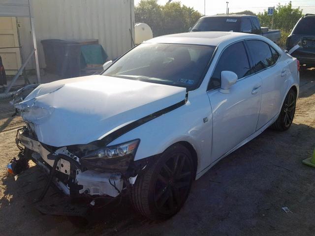 JTHBF1D27E5021641 - 2014 LEXUS IS 250 WHITE photo 2