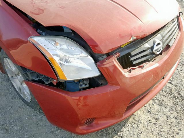 3N1AB6AP8CL692158 - 2012 NISSAN SENTRA 2.0 RED photo 9