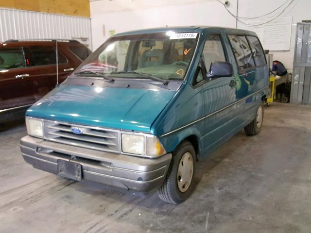 1FMCA11U2RZB03023 - 1994 FORD AEROSTAR GREEN photo 2