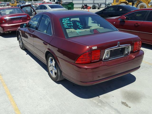 1LNHM87A11Y601503 - 2001 LINCOLN LS كستنائي صورة 3