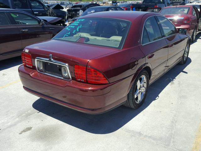 1LNHM87A11Y601503 - 2001 LINCOLN LS كستنائي صورة 4