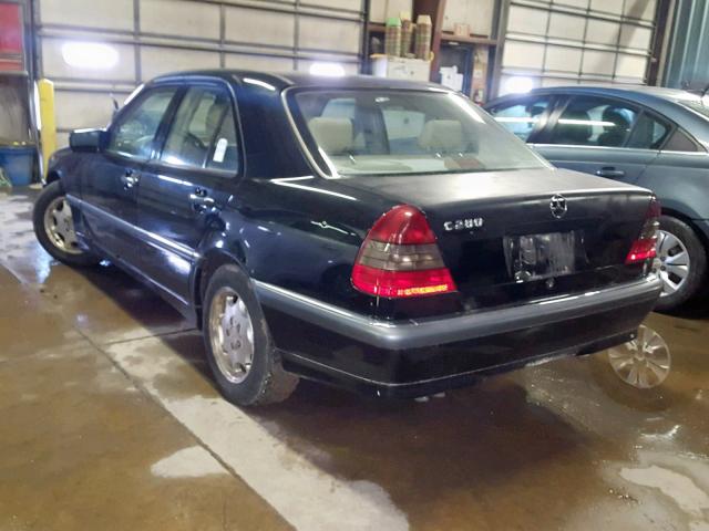 WDBHA29G6WA608327 - 1998 MERCEDES-BENZ C 280 BLACK photo 3