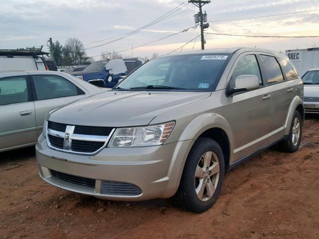 3D4GG57V59T503759 - 2009 DODGE JOURNEY SX BEIGE photo 2