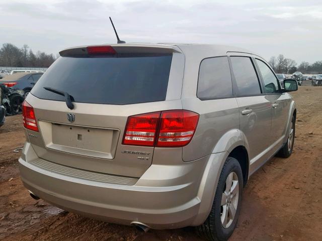 3D4GG57V59T503759 - 2009 DODGE JOURNEY SX BEIGE photo 4