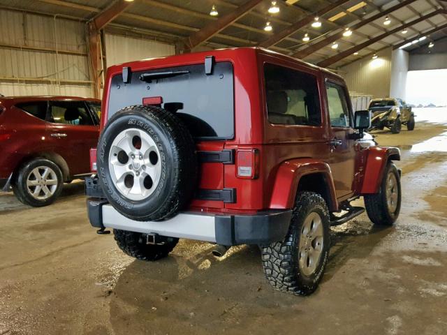 1C4AJWBG1CL195687 - 2012 JEEP WRANGLER S RED photo 4