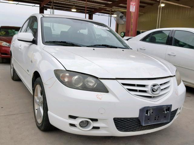 JM1BK123851348839 - 2005 MAZDA 3 S WHITE photo 1