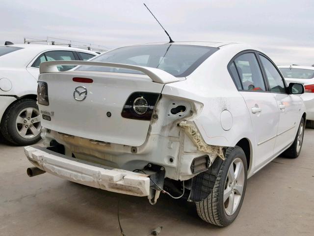 JM1BK123851348839 - 2005 MAZDA 3 S WHITE photo 4