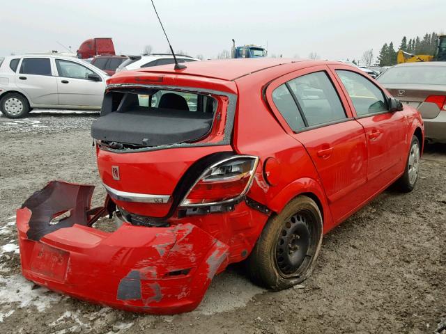 W08AR671885056187 - 2008 SATURN ASTRA XE RED photo 4