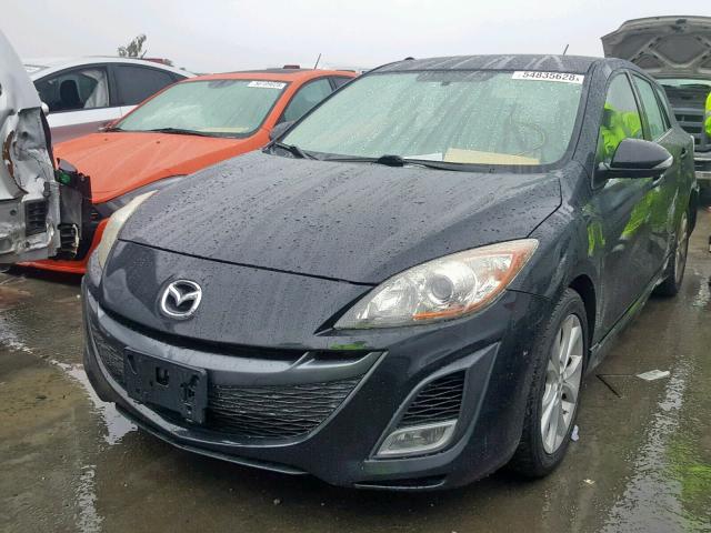 JM1BL1H66A1203677 - 2010 MAZDA 3 S BLACK photo 2