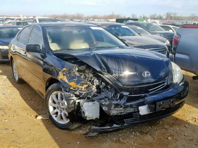 JTHBA30G040014683 - 2004 LEXUS ES 330 BLACK photo 1