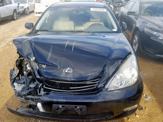 JTHBA30G040014683 - 2004 LEXUS ES 330 BLACK photo 7