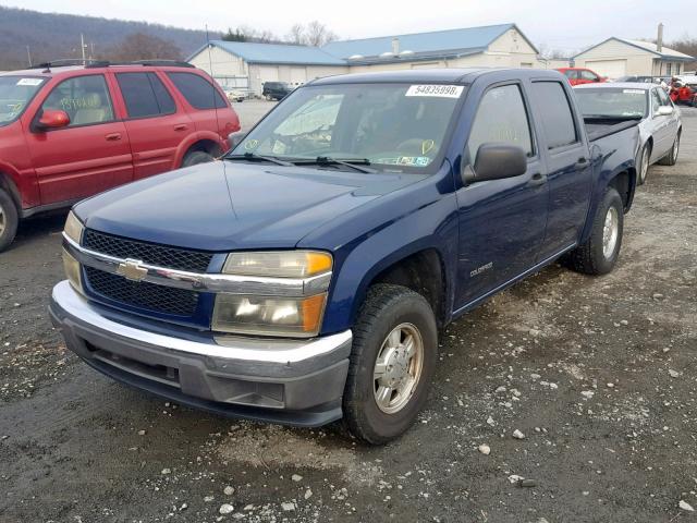 1GCCS138548208641 - 2004 CHEVROLET COLORADO BLUE photo 2