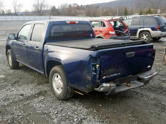 1GCCS138548208641 - 2004 CHEVROLET COLORADO BLUE photo 3