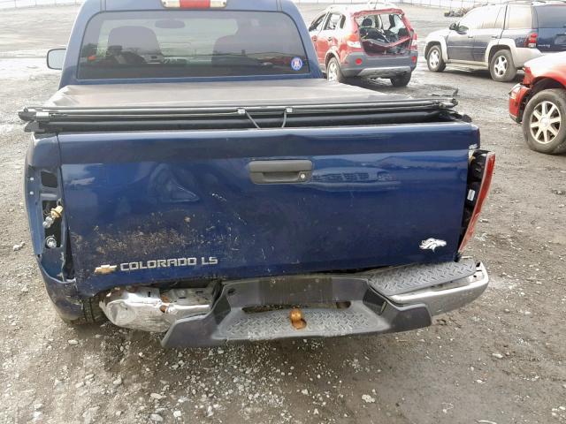 1GCCS138548208641 - 2004 CHEVROLET COLORADO BLUE photo 9