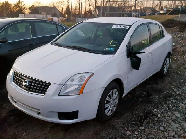 3N1AB61E37L673926 - 2007 NISSAN SENTRA 2.0 WHITE photo 2