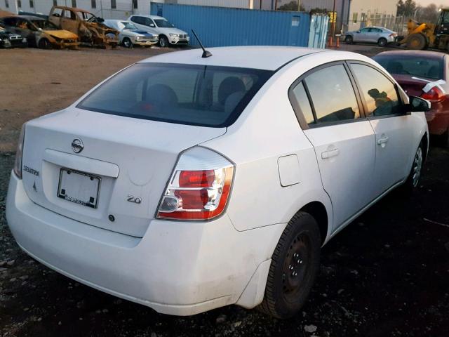 3N1AB61E37L673926 - 2007 NISSAN SENTRA 2.0 WHITE photo 4