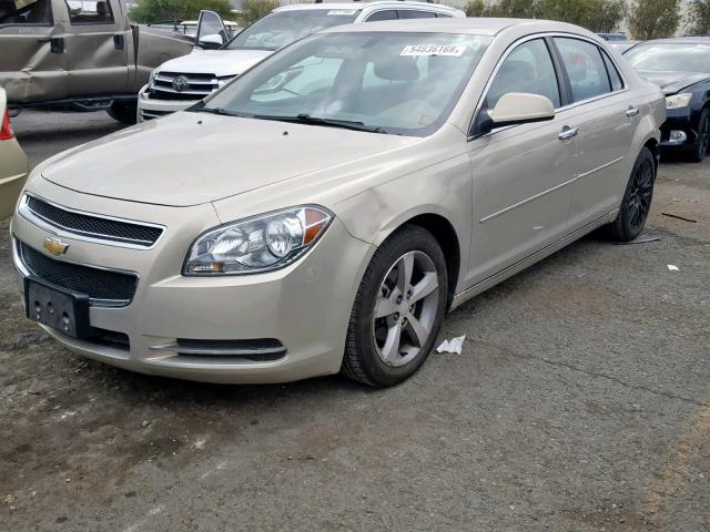 1G1ZC5E01CF224196 - 2012 CHEVROLET MALIBU 1LT GOLD photo 2