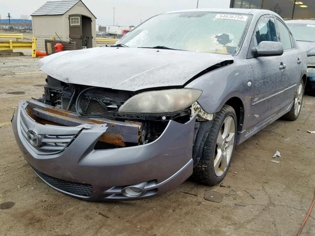 JM1BK323651227626 - 2005 MAZDA 3 S GRAY photo 2