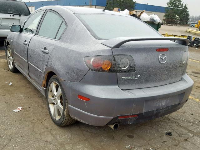 JM1BK323651227626 - 2005 MAZDA 3 S GRAY photo 3