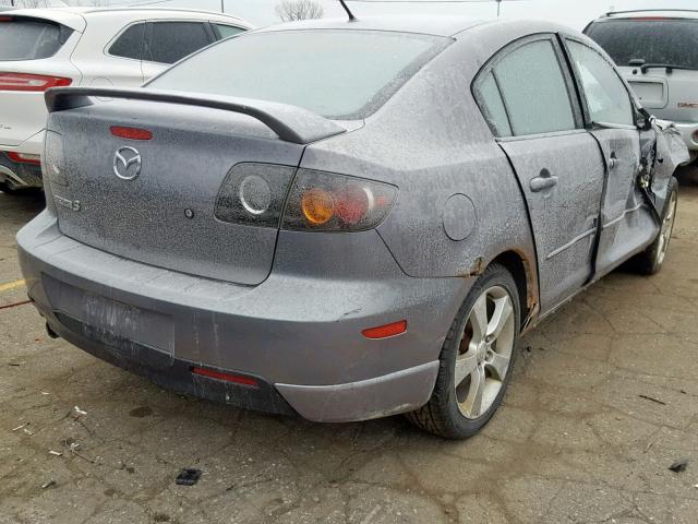 JM1BK323651227626 - 2005 MAZDA 3 S GRAY photo 4