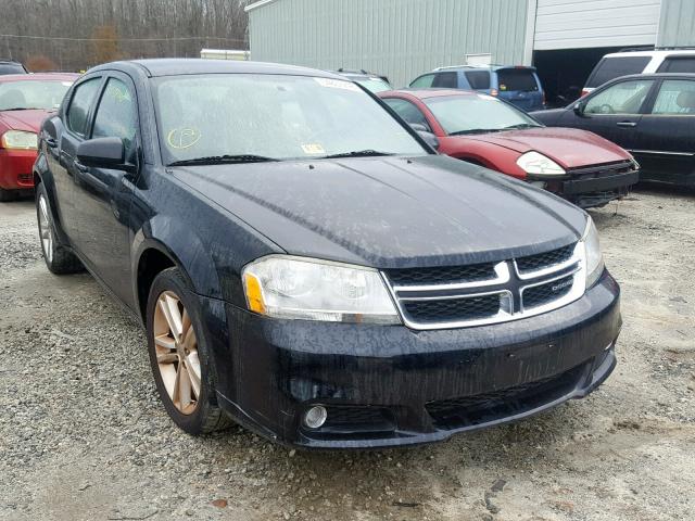 1B3BD1FG7BN551850 - 2011 DODGE AVENGER MA BLACK photo 1