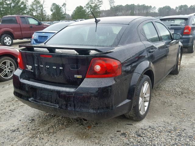 1B3BD1FG7BN551850 - 2011 DODGE AVENGER MA BLACK photo 4