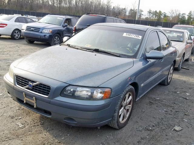 YV1RS61R722191077 - 2002 VOLVO S60 GREEN photo 2