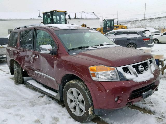 5N1AA0NE9CN614067 - 2012 NISSAN ARMADA SV RED photo 1